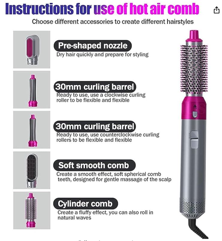 5-in-1 Hot Air Hair Styler